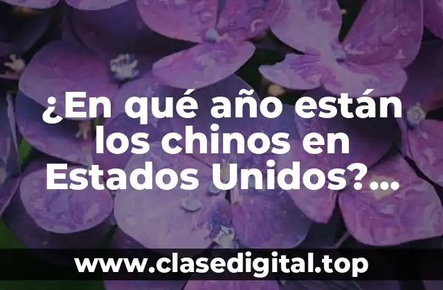 La primera ola de inmigración china (1849-1882)