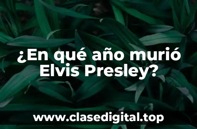 La carrera musical de Elvis Presley