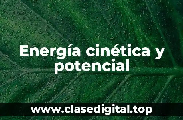 Energía cinética y potencial