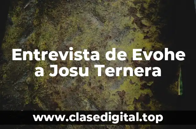 Entrevista de Evohe a Josu Ternera