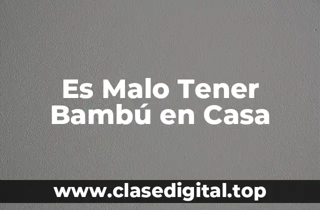 ¿Atrae el Bambú a los Insectos?