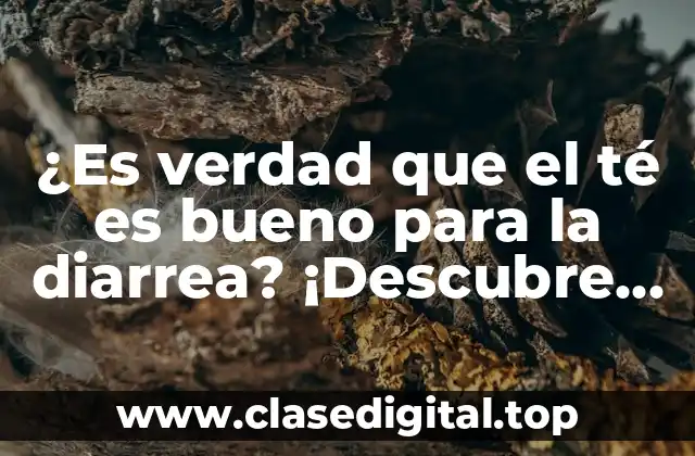 Cómo el té puede ayudar a reducir la diarrea