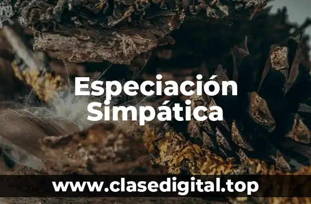 Especiación Simpática