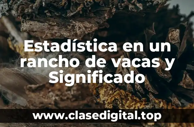 Estadística en un rancho de vacas y Significado