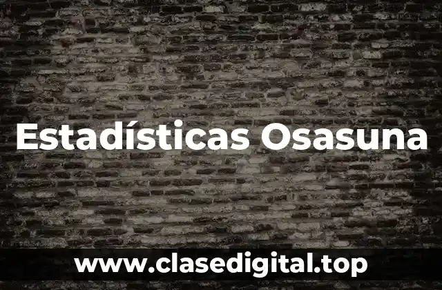 Estadísticas Osasuna