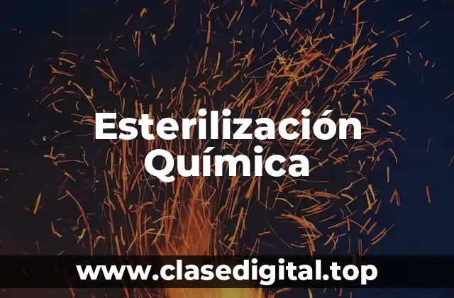Esterilización Química