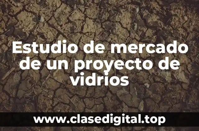 Estudio de mercado de un proyecto de vidrios