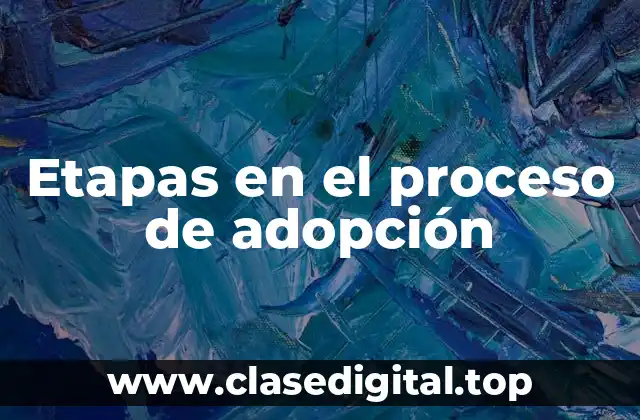 Etapas en el proceso de adopción