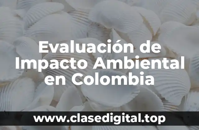 Evaluación de Impacto Ambiental en Colombia