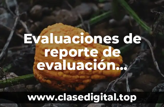 Evaluaciones de reporte de evaluación preescolar