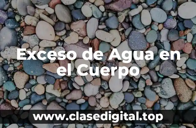 Exceso de Agua en el Cuerpo