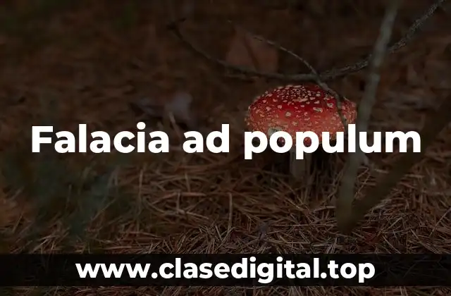 Falacia ad populum