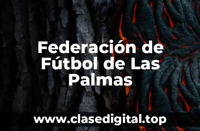 Antecedentes y Historia de la Federación de Fútbol de Las Palmas