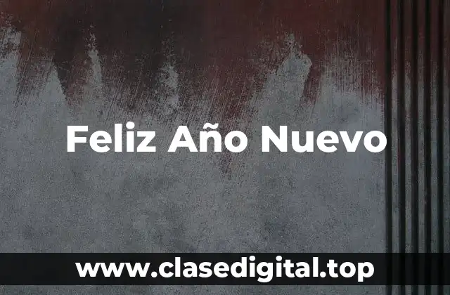 Feliz Año Nuevo
