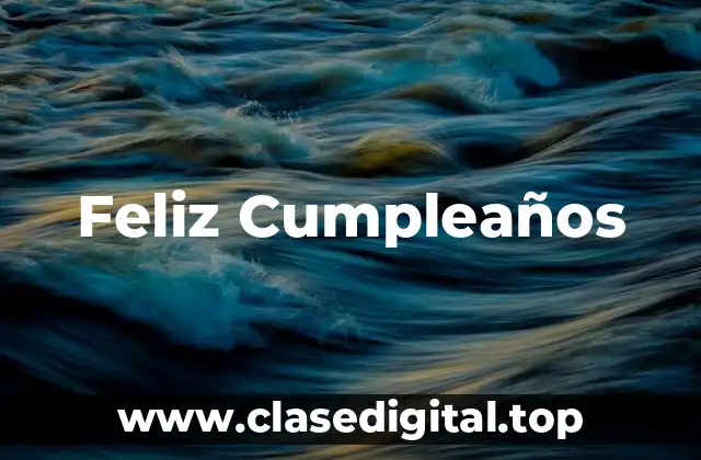 Feliz Cumpleaños