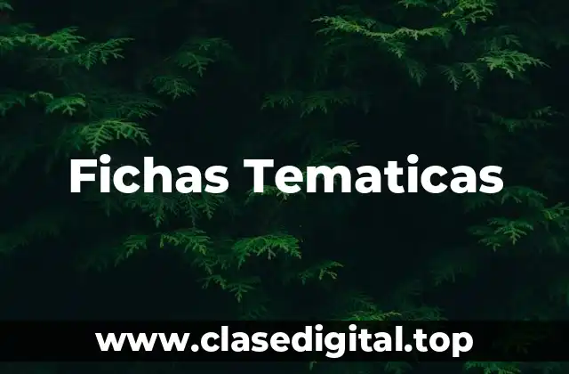 Fichas Tematicas