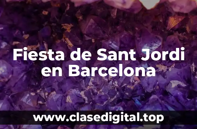 Fiesta de Sant Jordi en Barcelona