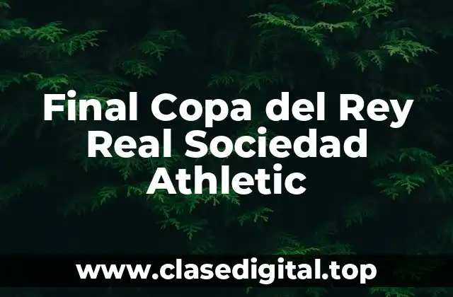 Final Copa del Rey Real Sociedad Athletic