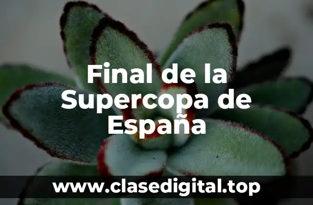 Historia de la Supercopa de España