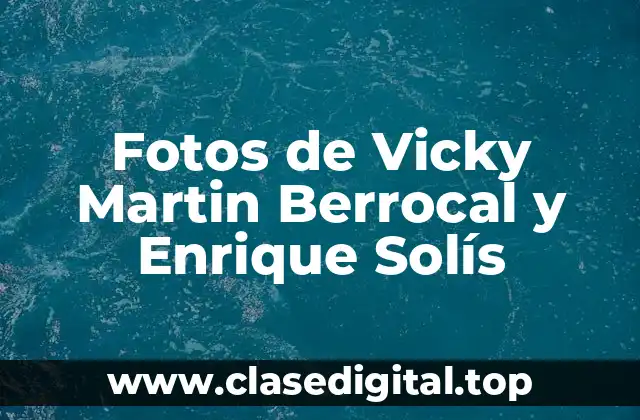 ¿Cómo se Conocieron Vicky Martin Berrocal y Enrique Solís?