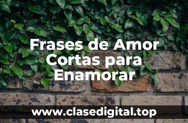 Frases de Amor Cortas para Enamorar