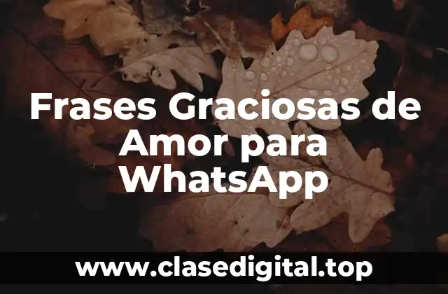 Frases Graciosas de Amor para WhatsApp