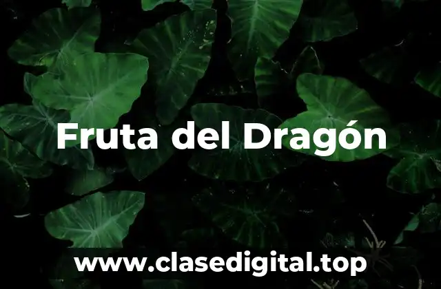 Fruta del Dragón