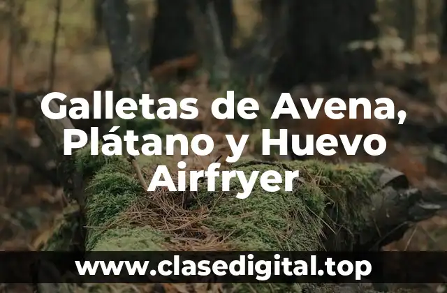 Galletas de Avena, Plátano y Huevo Airfryer