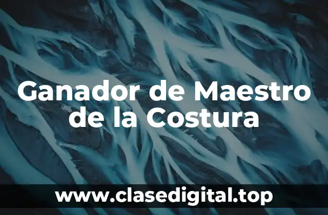 Ganador de Maestro de la Costura