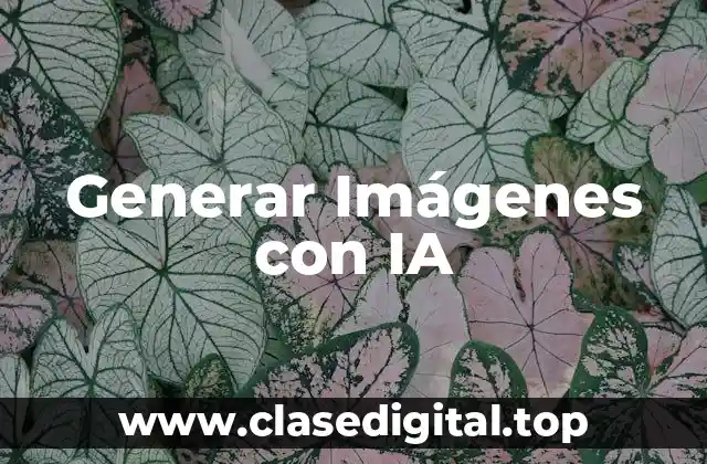 ¿Qué son las Páginas para Generar Imágenes con IA?