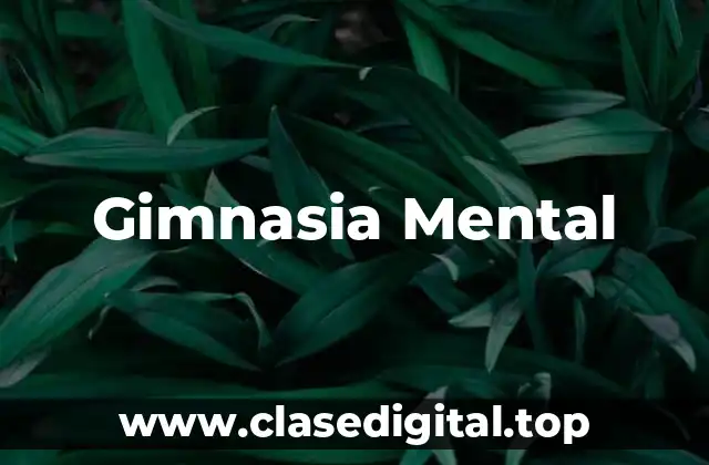 Gimnasia Mental
