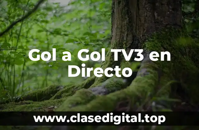 Gol a Gol TV3 en Directo
