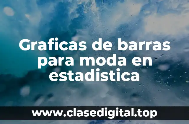 Graficas de barras para moda en estadistica