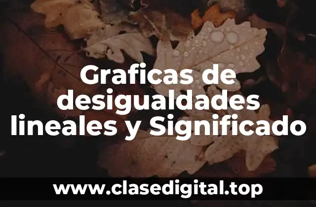 Graficas de desigualdades lineales y Significado
