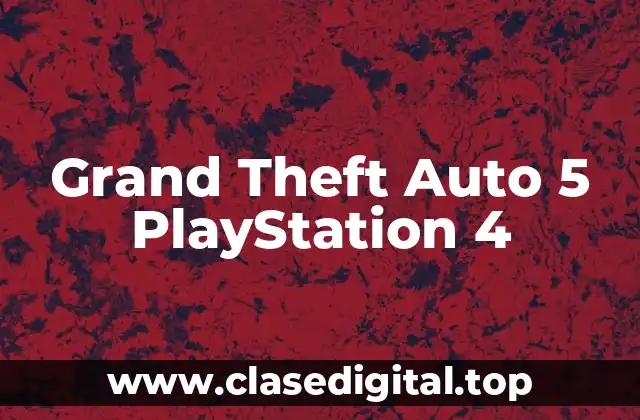 Grand Theft Auto 5 PlayStation 4