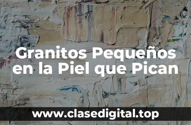 Causas de los Granitos Pequeños en la Piel que Pican