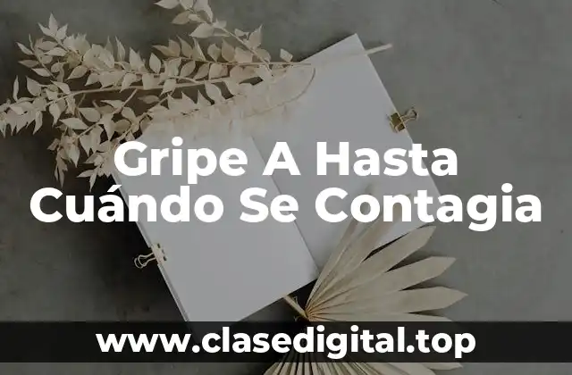 ¿Cuál es el Periodo de Incubación de la Gripe A?