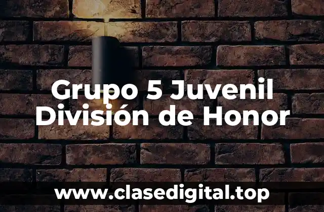 Grupo 5 Juvenil División de Honor