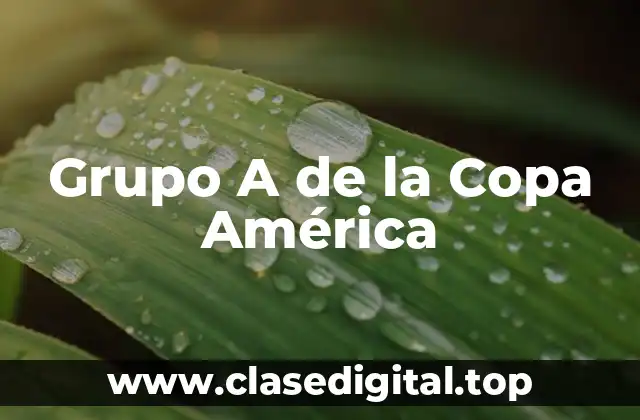 Grupo A de la Copa América