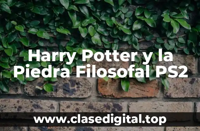 Harry Potter y la Piedra Filosofal PS2