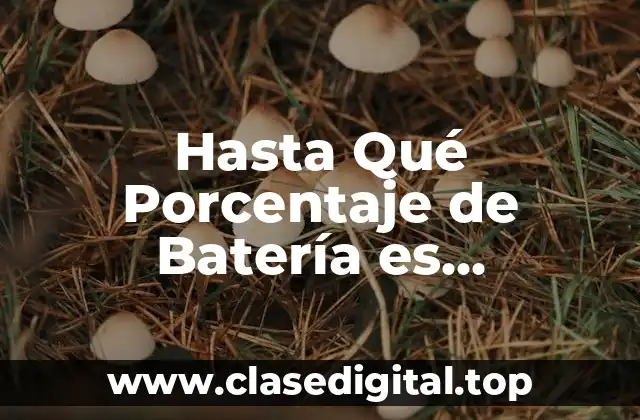 Hasta Qué Porcentaje de Batería es Recomendable Cargar un iPhone