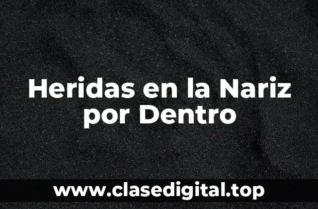 Heridas en la Nariz por Dentro