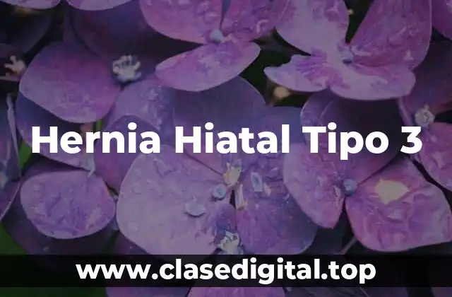 Hernia Hiatal Tipo 3