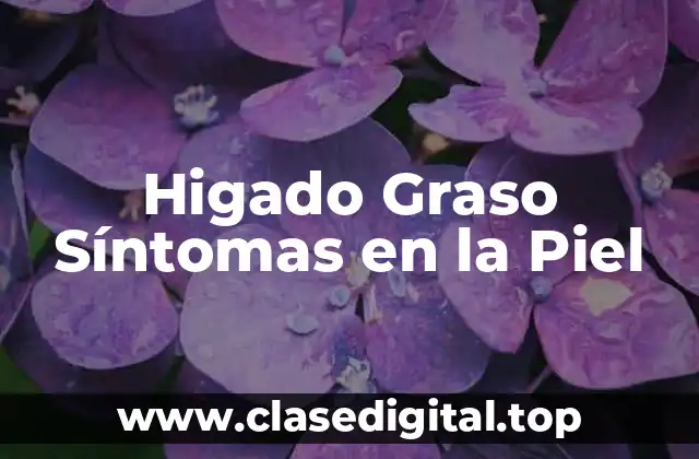 Higado Graso Síntomas en la Piel
