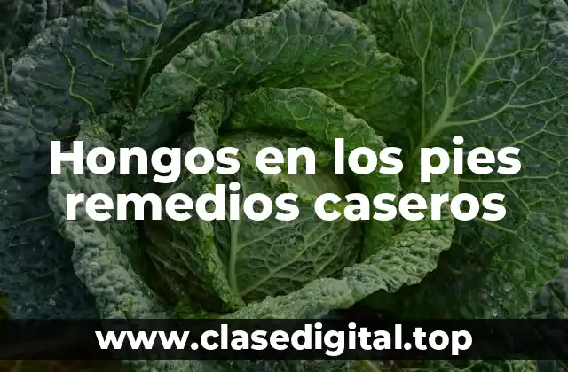 Hongos en los pies remedios caseros