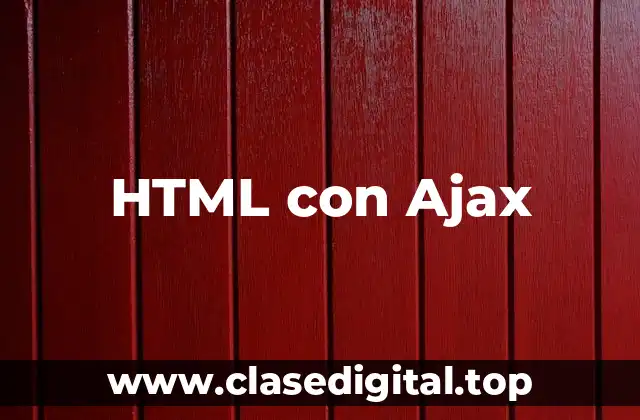 HTML con Ajax