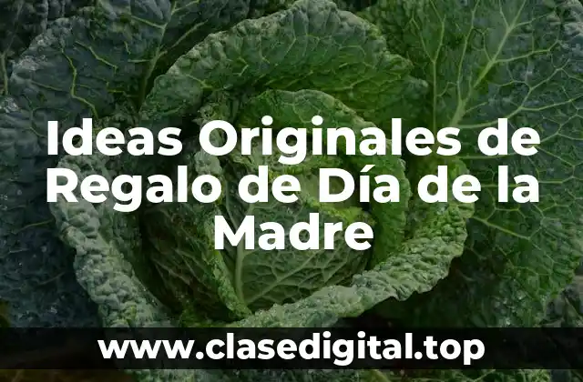 Ideas Originales de Regalo de Día de la Madre