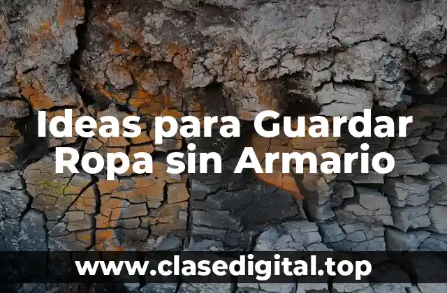 Ideas para Guardar Ropa sin Armario