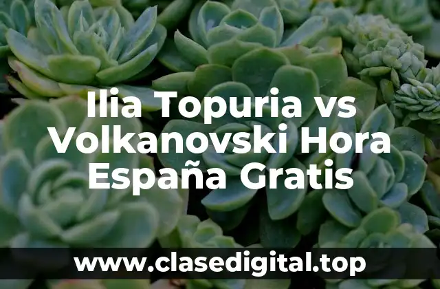 Ilia Topuria: El Ascenso del Peleador Español