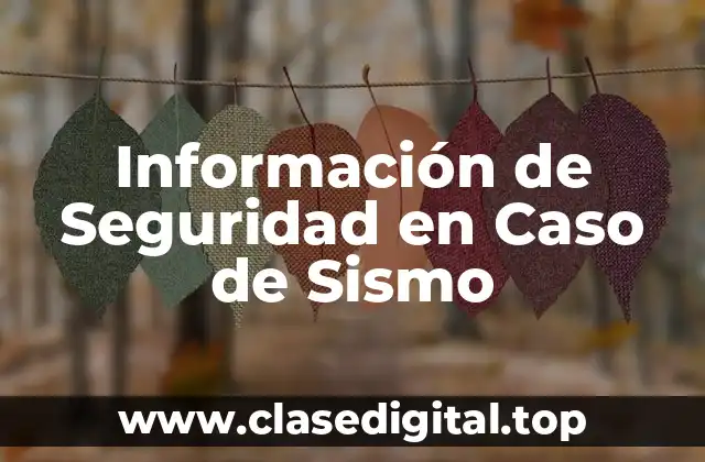 ¿Qué es un Sismo y Cómo se Produce?